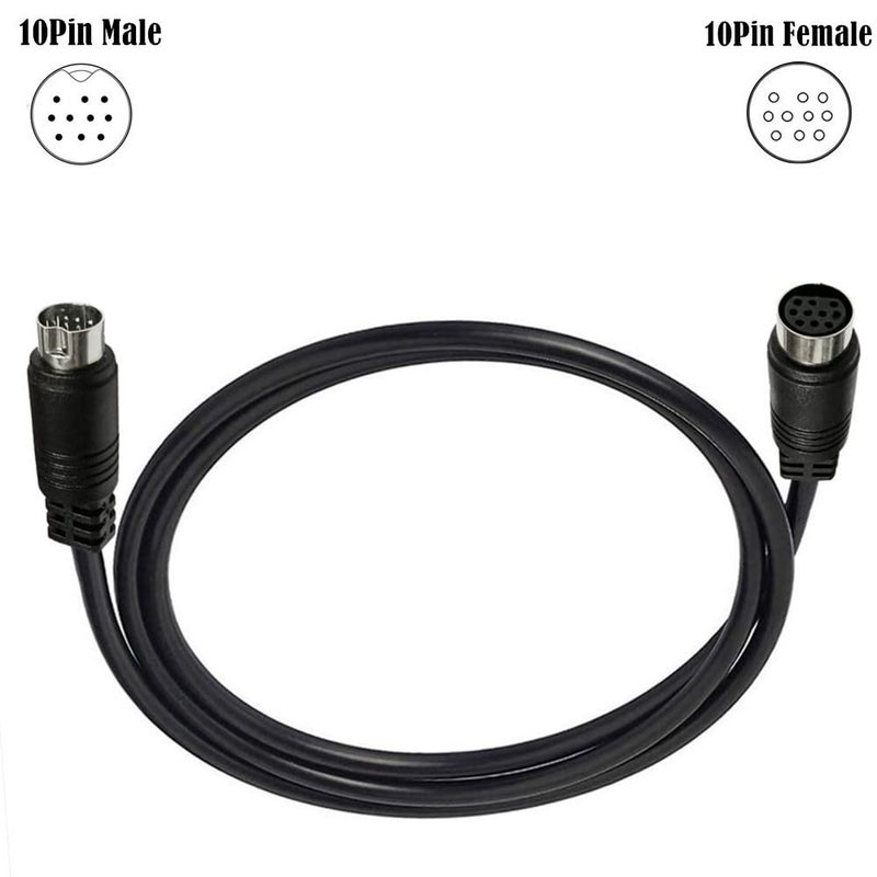 Seadream 10-Pin Mini DIN Male to Female S-Video Cable, Compatible with TV, Monitor, Projector (5FT) - Image 2